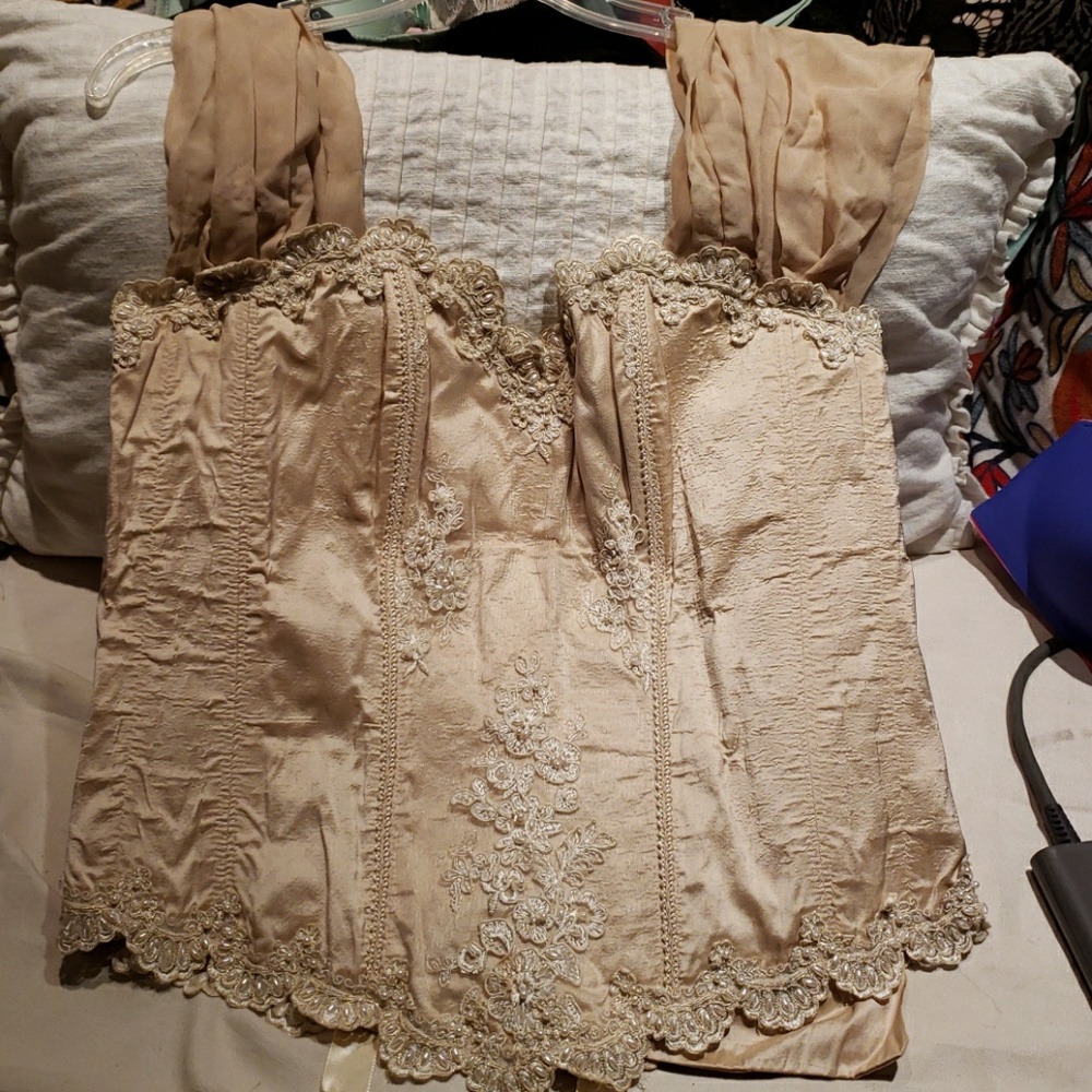 A beautiful corset top with optional titanic silk